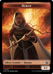 Squid // Human (26) Double-Sided Token [March of the Machine Commander Tokens] MTG Single Magic: The Gathering | Red Claw Gaming