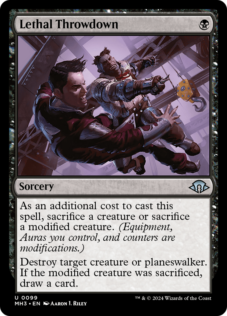 Lethal Throwdown [Modern Horizons 3] MTG Single Magic: The Gathering | Red Claw Gaming