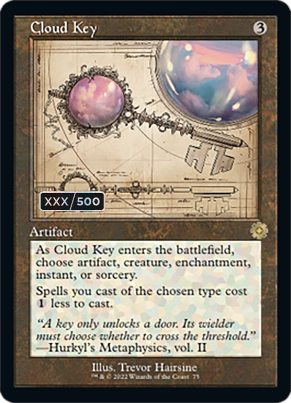 Cloud Key (Retro Schematic) (Serialized) [The Brothers' War Retro Artifacts] MTG Single Magic: The Gathering | Red Claw Gaming
