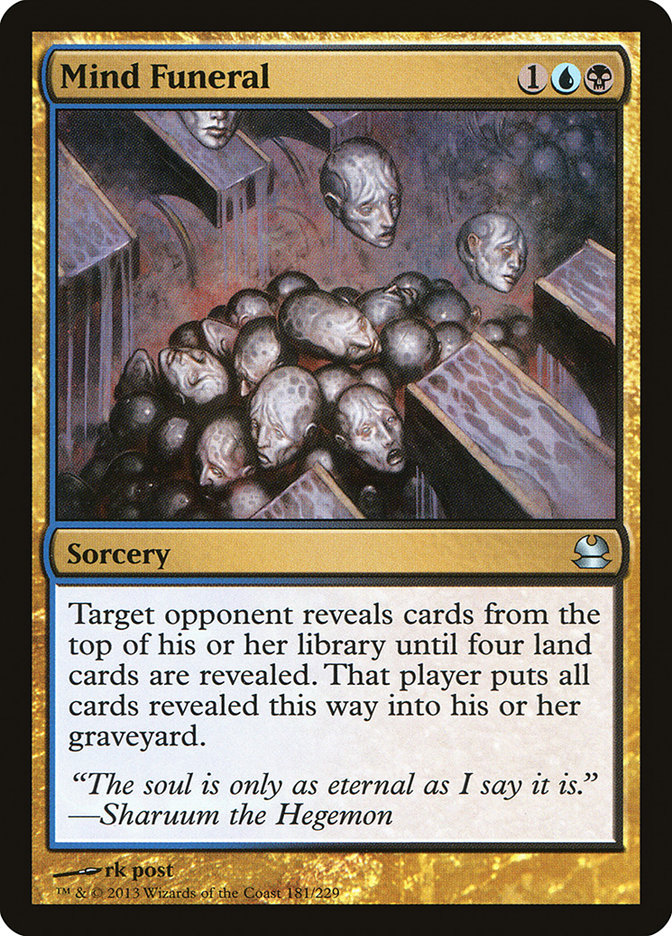 Mind Funeral [Modern Masters] MTG Single Magic: The Gathering | Red Claw Gaming