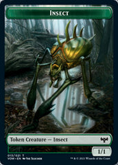 Insect // Spirit Cleric Double-Sided Token [Innistrad: Crimson Vow Tokens] MTG Single Magic: The Gathering | Red Claw Gaming