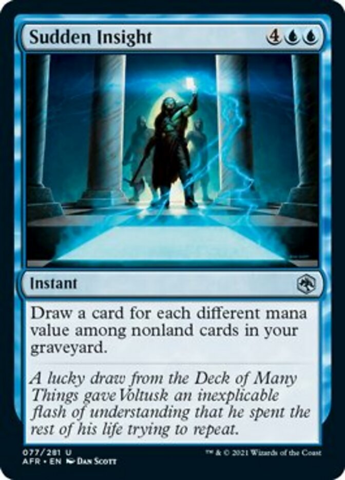 Sudden Insight [Dungeons & Dragons: Adventures in the Forgotten Realms] MTG Single Magic: The Gathering | Red Claw Gaming