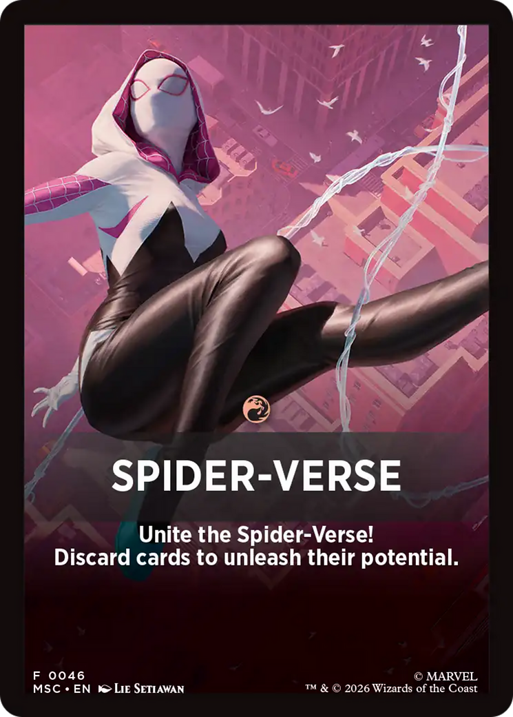 Spider-Verse Theme Card [Marvel Super Heroes Commander] | Red Claw Gaming