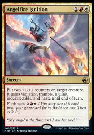 Angelfire Ignition (Promo Pack) [Innistrad: Midnight Hunt Promos] MTG Single Magic: The Gathering | Red Claw Gaming