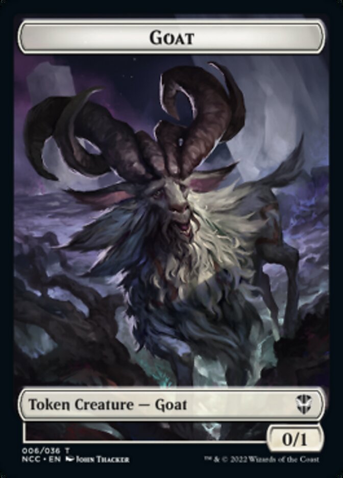 Zombie // Goat Double-Sided Token [Streets of New Capenna Commander Tokens] MTG Single Magic: The Gathering | Red Claw Gaming