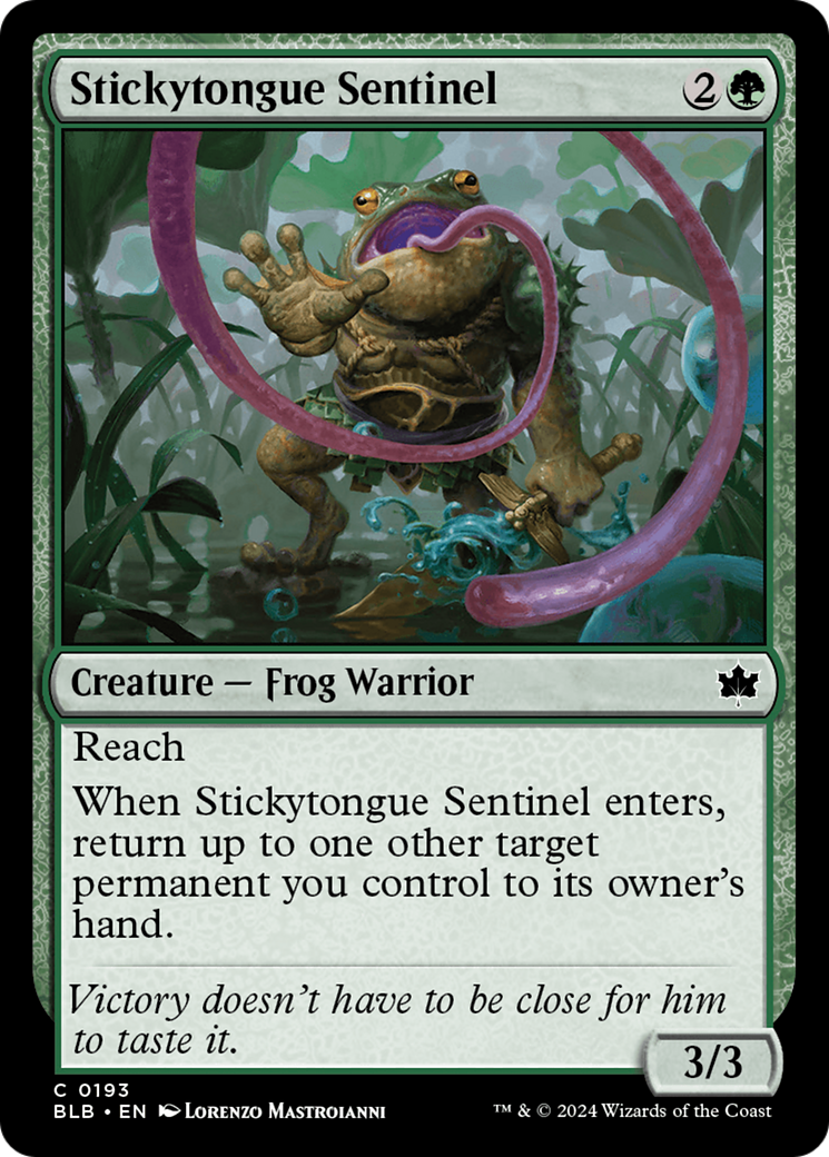 Stickytongue Sentinel [Bloomburrow] MTG Single Magic: The Gathering | Red Claw Gaming
