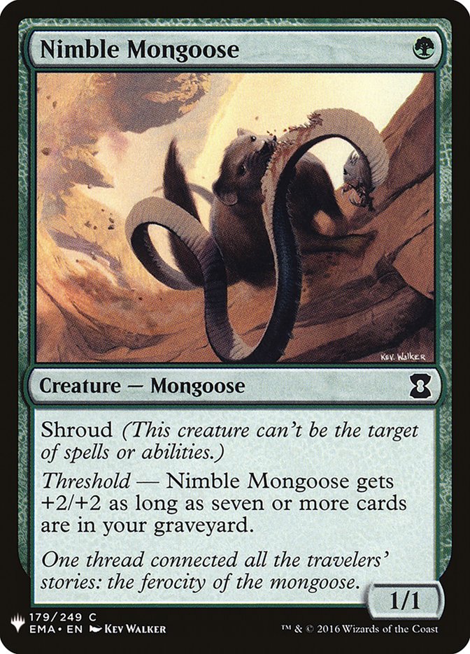 Nimble Mongoose [Mystery Booster] MTG Single Magic: The Gathering    | Red Claw Gaming