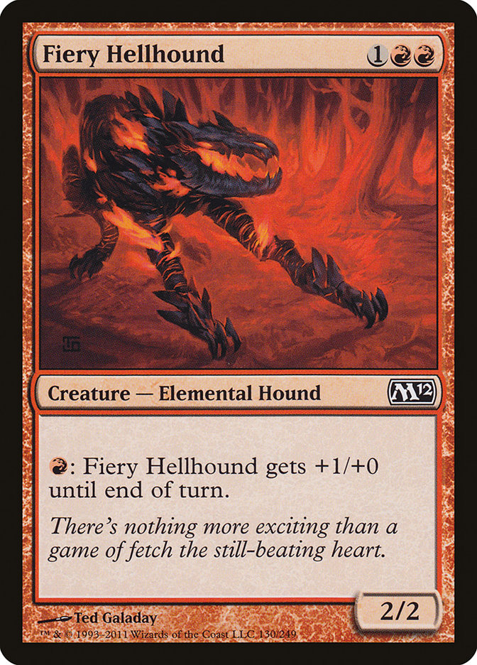 Fiery Hellhound [Magic 2012] MTG Single Magic: The Gathering | Red Claw Gaming