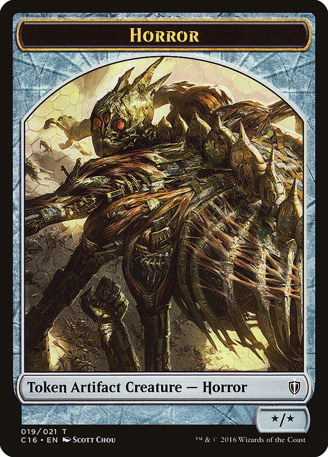 Horror // Thopter Double-Sided Token [Commander 2016 Tokens] MTG Single Magic: The Gathering | Red Claw Gaming