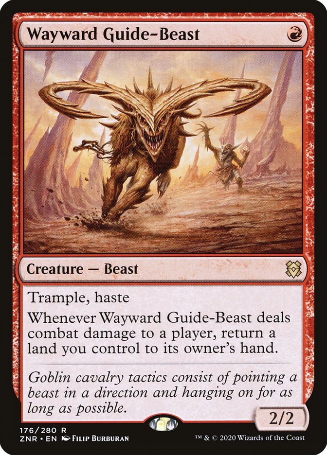 Wayward Guide-Beast [Zendikar Rising] MTG Single Magic: The Gathering | Red Claw Gaming
