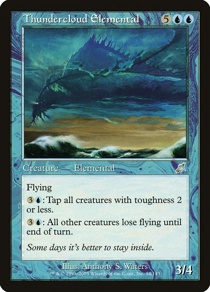 Thundercloud Elemental [Scourge] MTG Single Magic: The Gathering | Red Claw Gaming