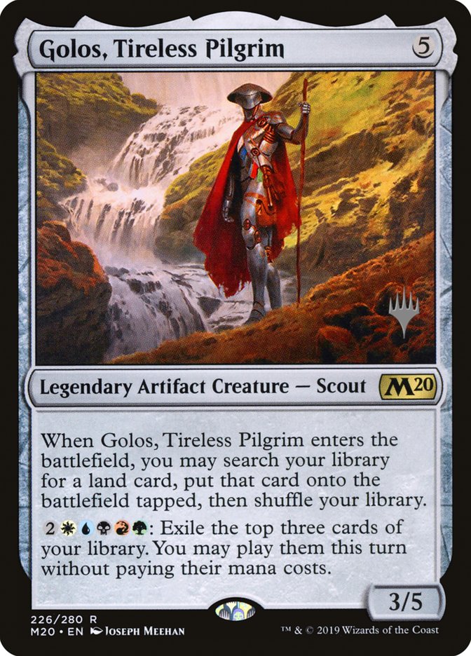 Golos, Tireless Pilgrim (Promo Pack) [Core Set 2020 Promos] MTG Single Magic: The Gathering | Red Claw Gaming