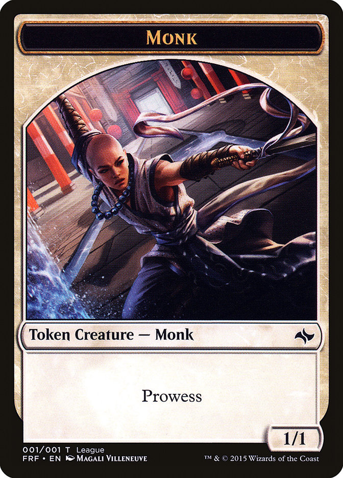 Monk Token [League Tokens 2015] MTG Single Magic: The Gathering | Red Claw Gaming