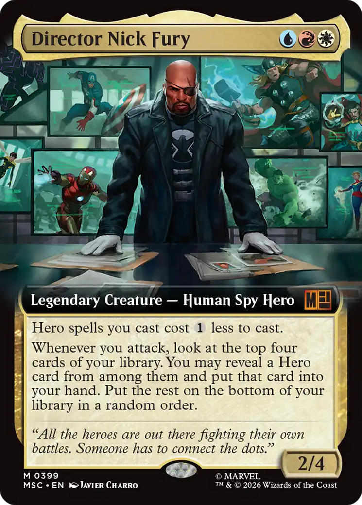 Director Nick Fury (Extended Art) [Marvel Super Heroes Commander] | Red Claw Gaming