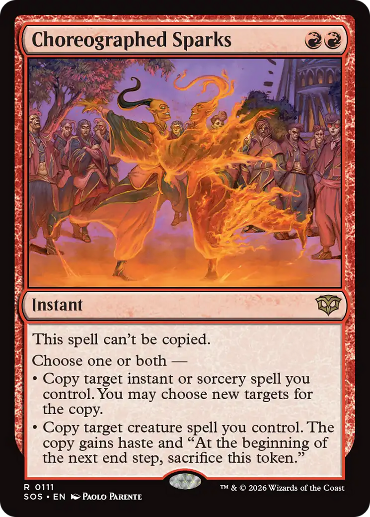 Choreographed Sparks [Secrets of Strixhaven] MTG Single Magic: The Gathering | Red Claw Gaming