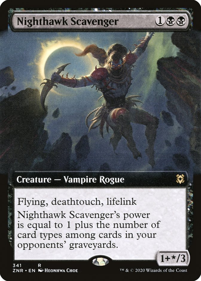 Nighthawk Scavenger (Extended Art) [Zendikar Rising] MTG Single Magic: The Gathering | Red Claw Gaming