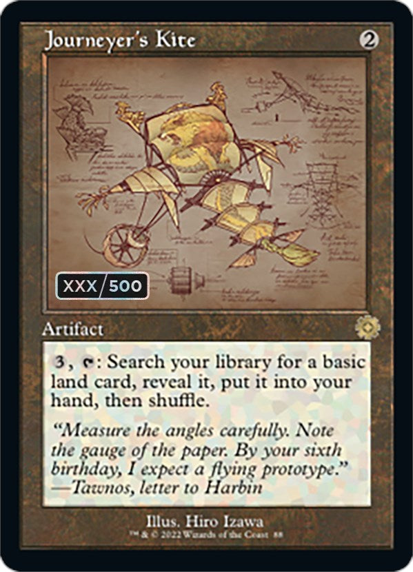 Journeyer's Kite (Retro Schematic) (Serialized) [The Brothers' War Retro Artifacts] MTG Single Magic: The Gathering | Red Claw Gaming