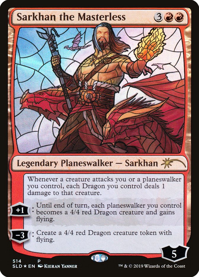 Sarkhan the Masterless (Stained Glass) [Secret Lair Drop Promos] MTG Single Magic: The Gathering | Red Claw Gaming