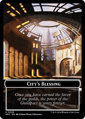 City's Blessing // Human Soldier Double-Sided Token [Murders at Karlov Manor Commander Tokens] MTG Single Magic: The Gathering | Red Claw Gaming