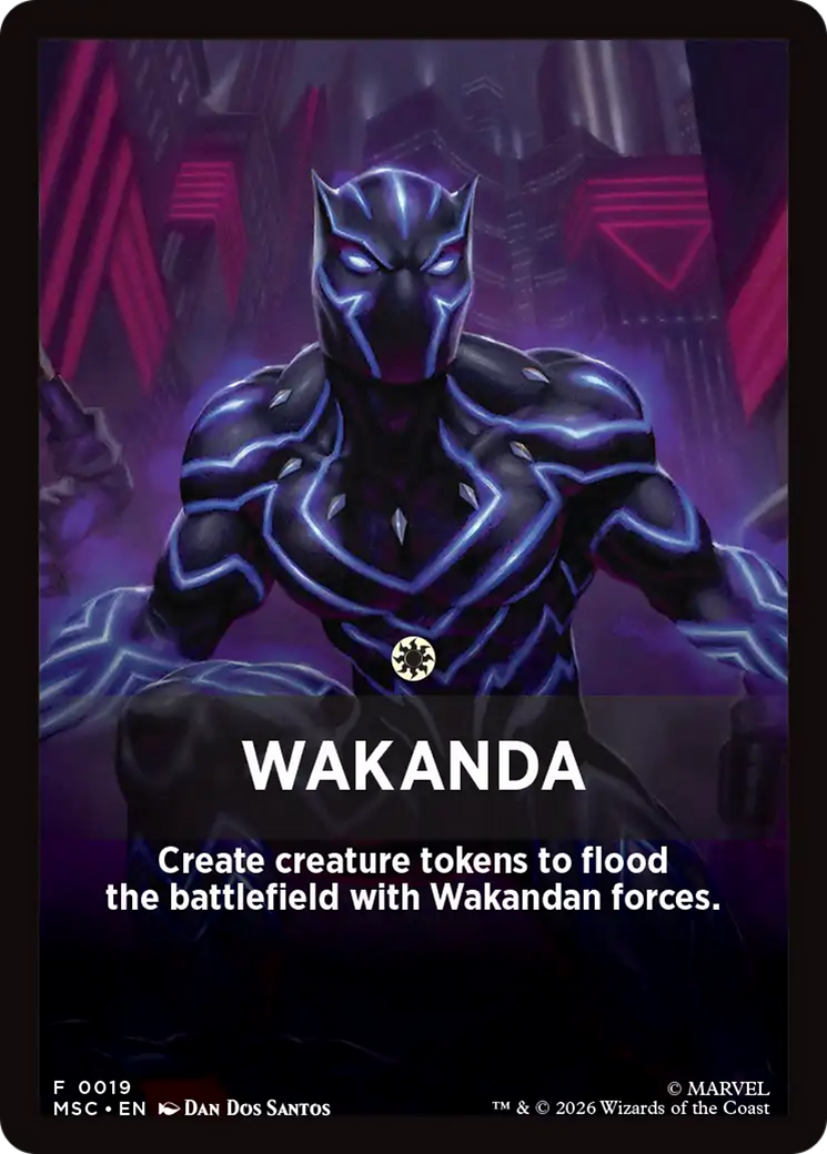 Wakanda Theme Card [Marvel Super Heroes Commander] MTG Single Magic: The Gathering | Red Claw Gaming