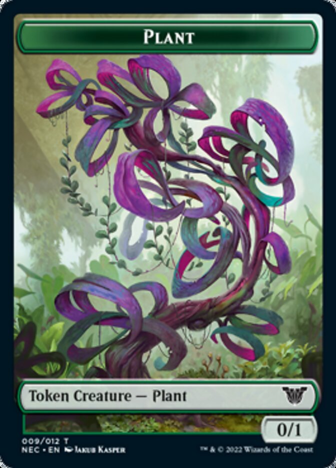 Plant // Treasure Double-Sided Token [Kamigawa: Neon Dynasty Commander Tokens] MTG Single Magic: The Gathering | Red Claw Gaming