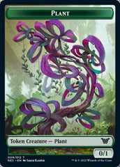 Plant // Treasure Double-Sided Token [Kamigawa: Neon Dynasty Commander Tokens] MTG Single Magic: The Gathering | Red Claw Gaming