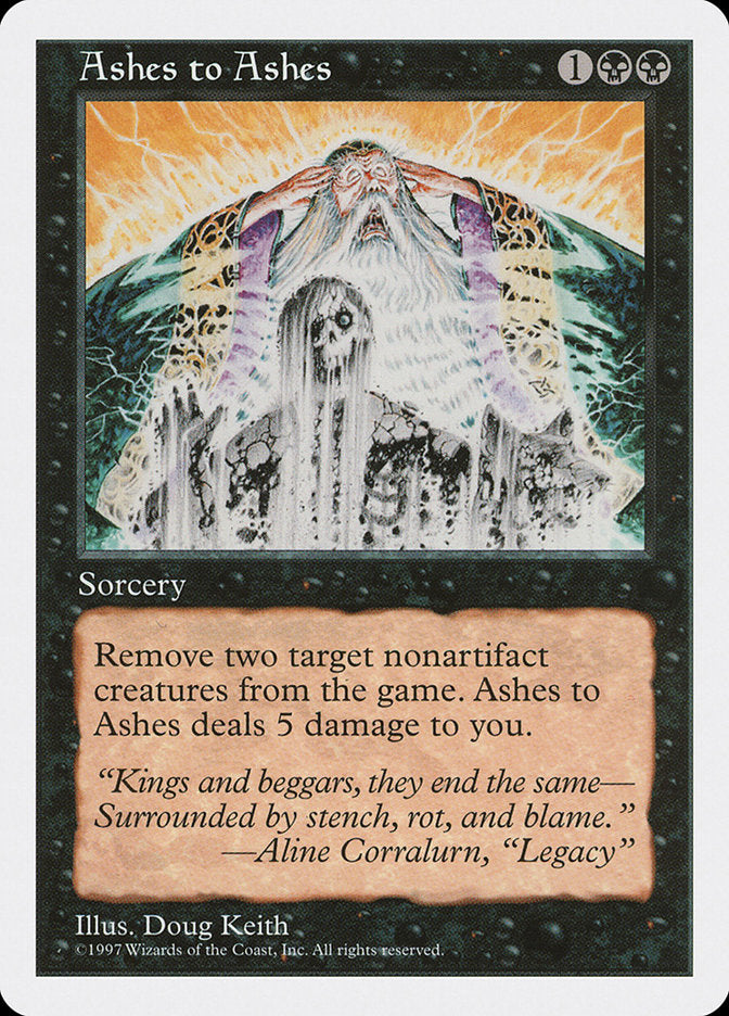 Ashes to Ashes [Fifth Edition] MTG Single Magic: The Gathering | Red Claw Gaming