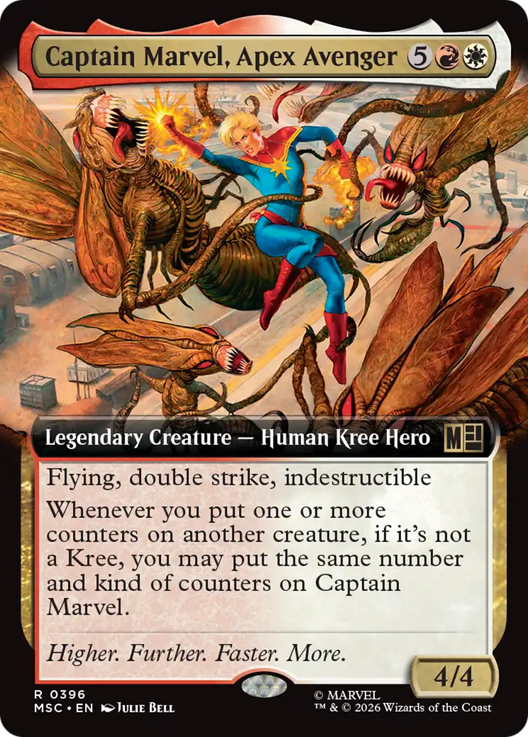 Captain Marvel, Apex Avenger (Extended Art) [Marvel Super Heroes Commander] | Red Claw Gaming