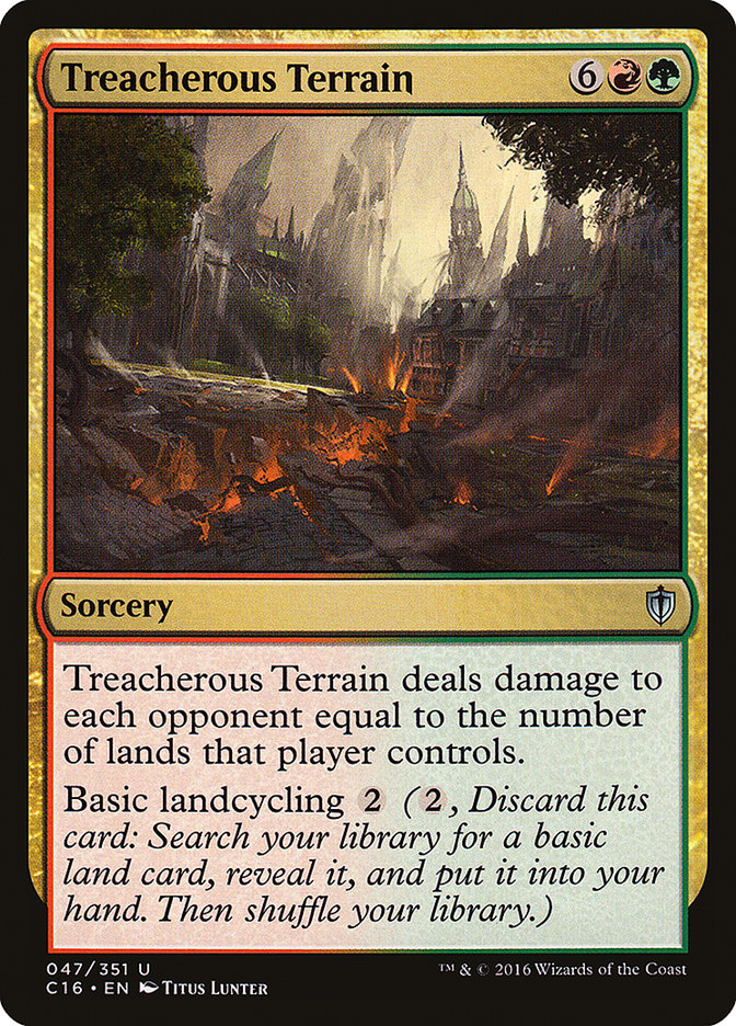 Treacherous Terrain [Commander 2016] MTG Single Magic: The Gathering | Red Claw Gaming