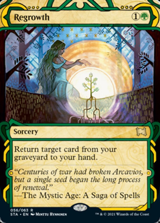 Regrowth (Foil Etched) [Strixhaven: Mystical Archive] MTG Single Magic: The Gathering | Red Claw Gaming