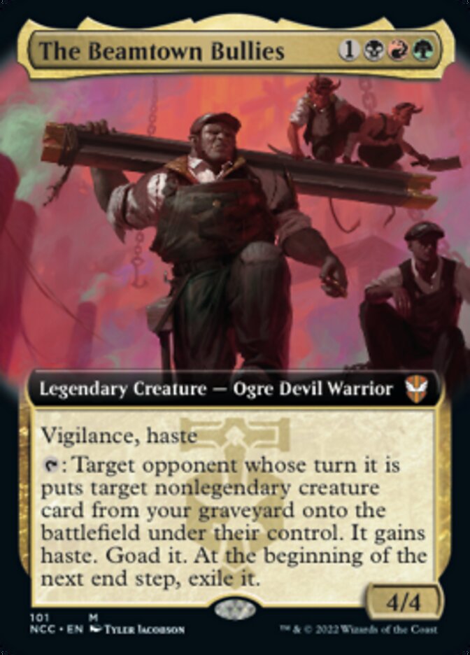 The Beamtown Bullies (Extended Art) [Streets of New Capenna Commander] MTG Single Magic: The Gathering | Red Claw Gaming