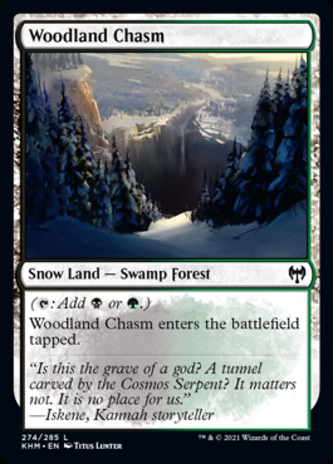 Woodland Chasm [Kaldheim] MTG Single Magic: The Gathering | Red Claw Gaming
