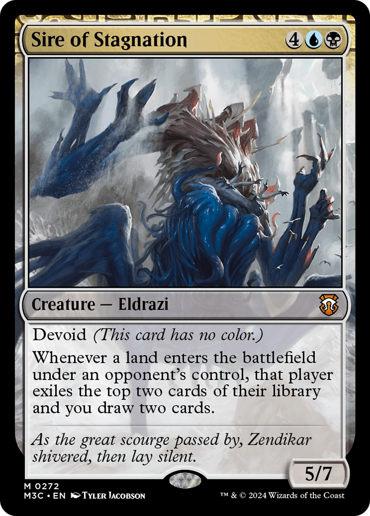 Sire of Stagnation (Ripple Foil) [Modern Horizons 3 Commander] MTG Single Magic: The Gathering | Red Claw Gaming
