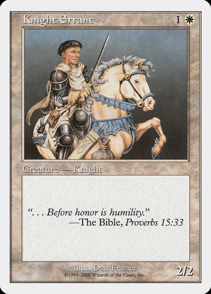 Knight Errant [Starter 2000] MTG Single Magic: The Gathering | Red Claw Gaming