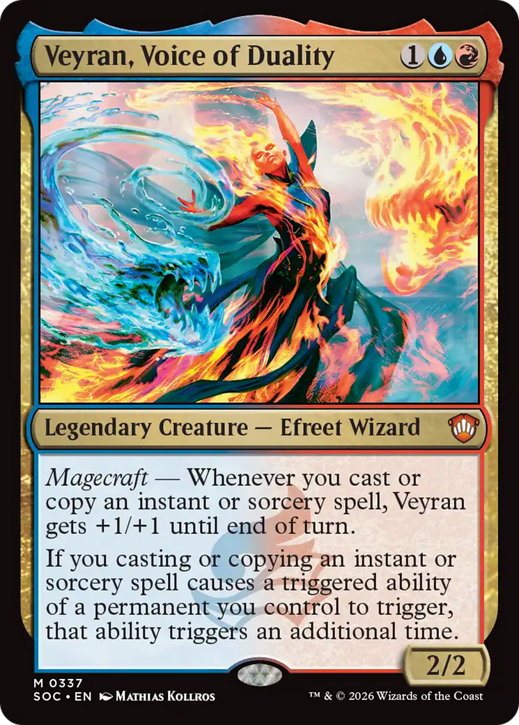 Veyran, Voice of Duality [Secrets of Strixhaven Commander] MTG Single Magic: The Gathering | Red Claw Gaming