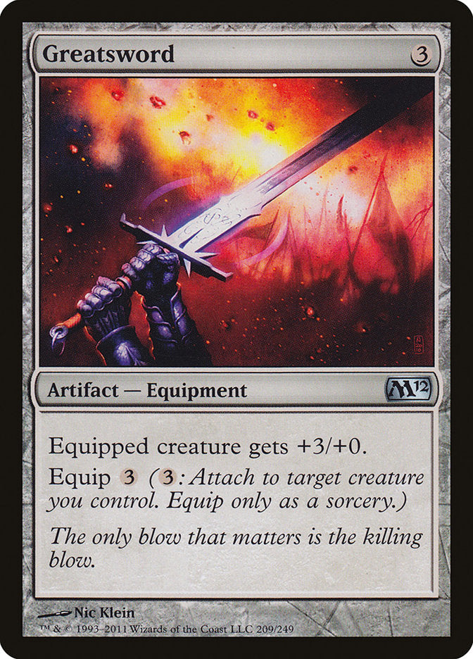 Greatsword [Magic 2012] MTG Single Magic: The Gathering | Red Claw Gaming
