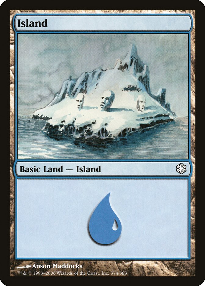 Island (374) [Coldsnap Theme Decks] MTG Single Magic: The Gathering | Red Claw Gaming