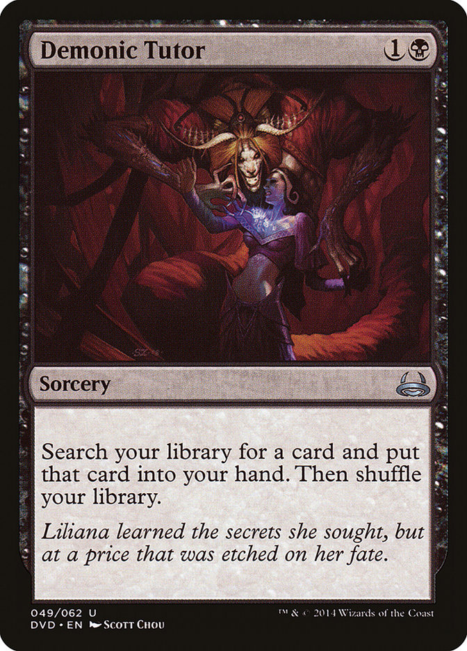 Demonic Tutor (Divine vs. Demonic) [Duel Decks Anthology] MTG Single Magic: The Gathering | Red Claw Gaming