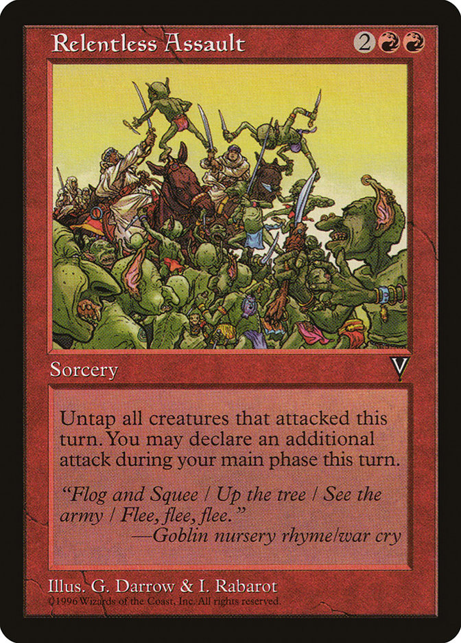Relentless Assault [Visions] MTG Single Magic: The Gathering | Red Claw Gaming