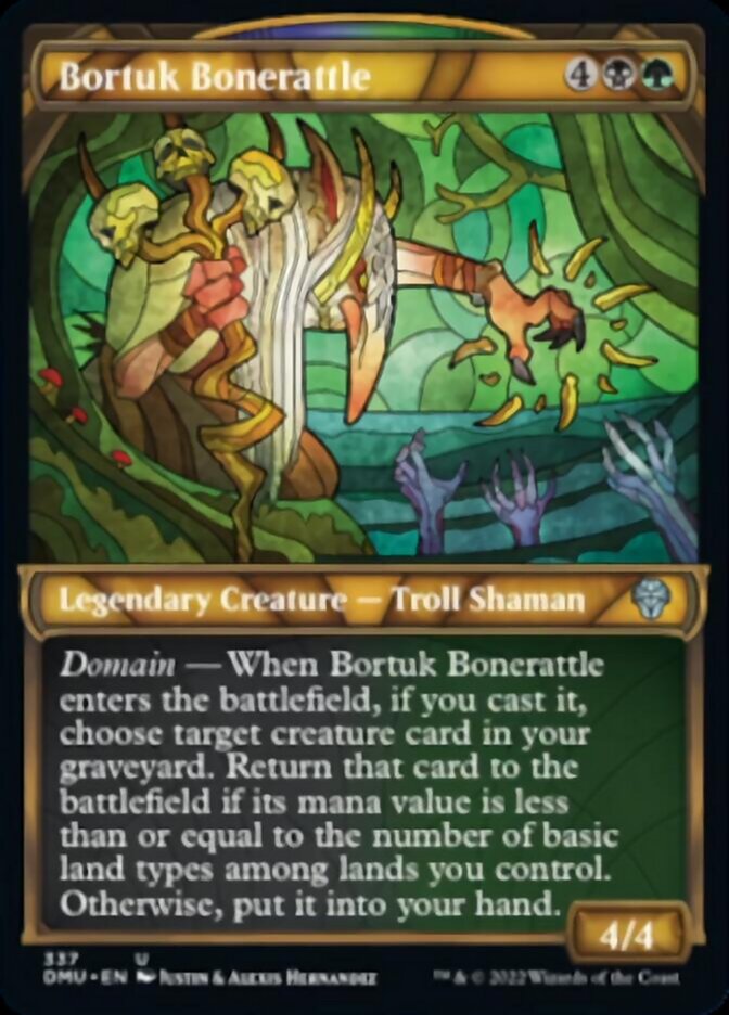 Bortuk Bonerattle (Showcase Textured) [Dominaria United] MTG Single Magic: The Gathering | Red Claw Gaming