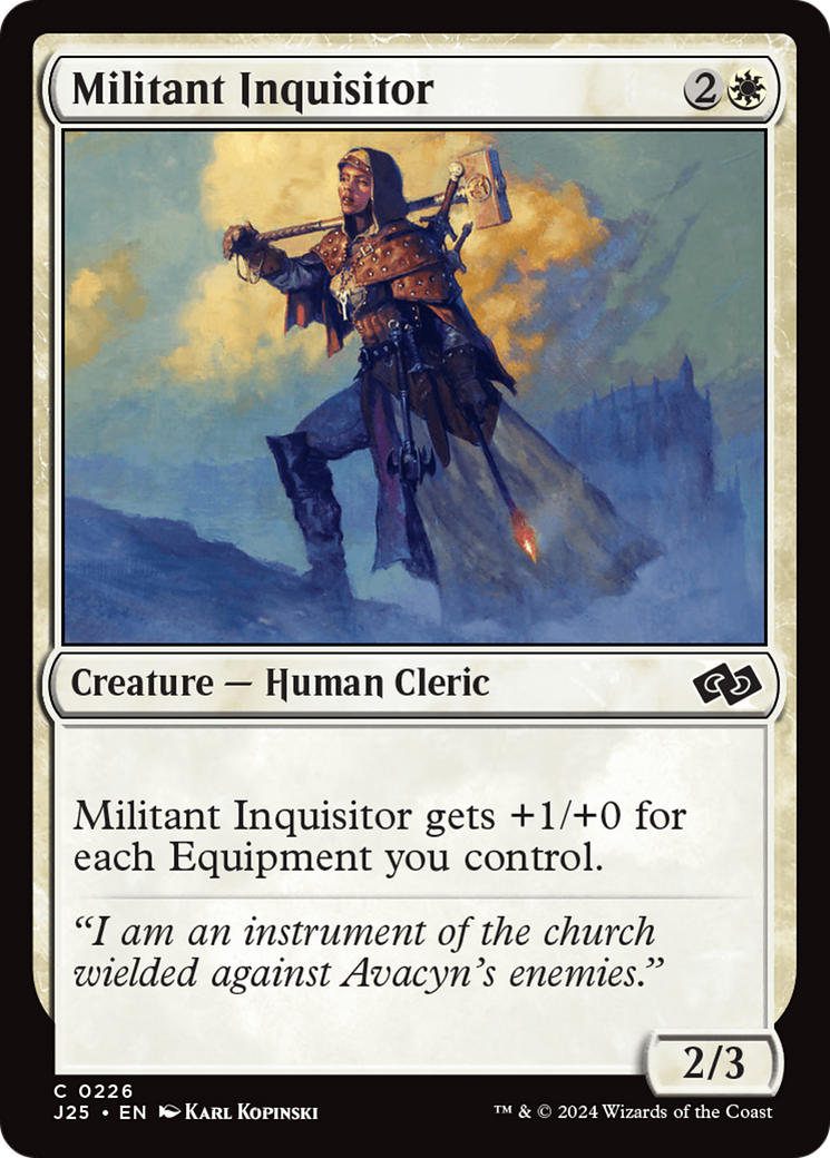 Militant Inquisitor [Foundations Jumpstart] MTG Single Magic: The Gathering | Red Claw Gaming