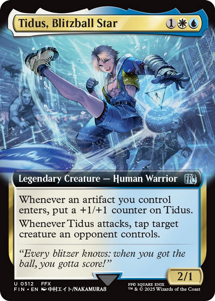 Tidus, Blitzball Star (Extended Art) [FINAL FANTASY] MTG Single Magic: The Gathering | Red Claw Gaming