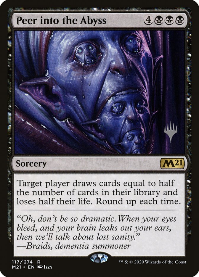 Peer into the Abyss (Promo Pack) [Core Set 2021 Promos] MTG Single Magic: The Gathering | Red Claw Gaming