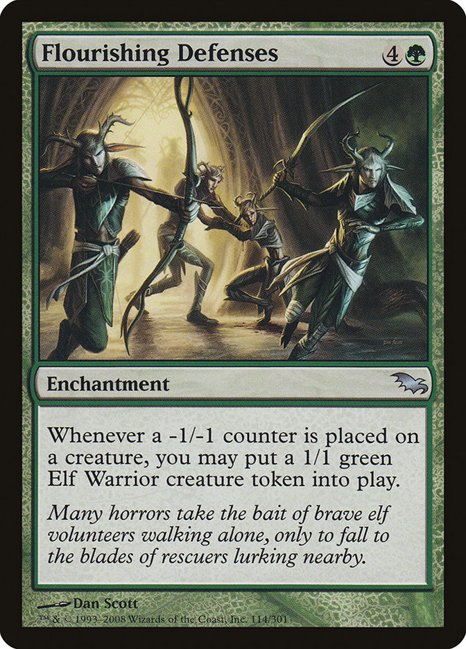Flourishing Defenses [Shadowmoor] MTG Single Magic: The Gathering | Red Claw Gaming