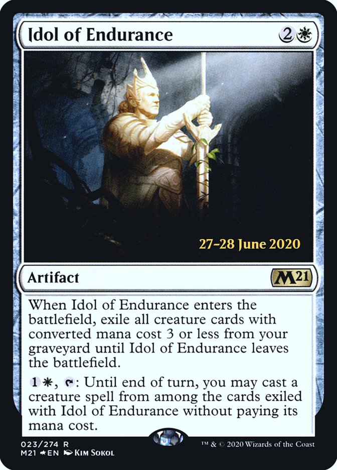 Idol of Endurance [Core Set 2021 Prerelease Promos] MTG Single Magic: The Gathering | Red Claw Gaming