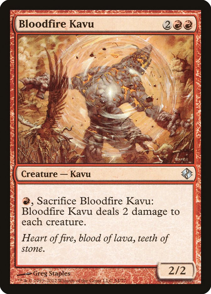 Bloodfire Kavu [Duel Decks: Venser vs. Koth] MTG Single Magic: The Gathering | Red Claw Gaming