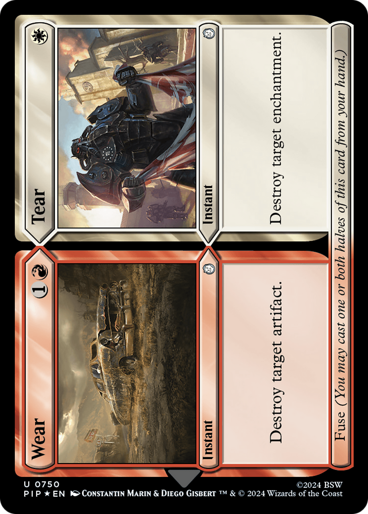Wear // Tear (Surge Foil) [Fallout] MTG Single Magic: The Gathering | Red Claw Gaming