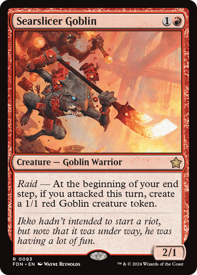 Searslicer Goblin [Foundations] MTG Single Magic: The Gathering | Red Claw Gaming