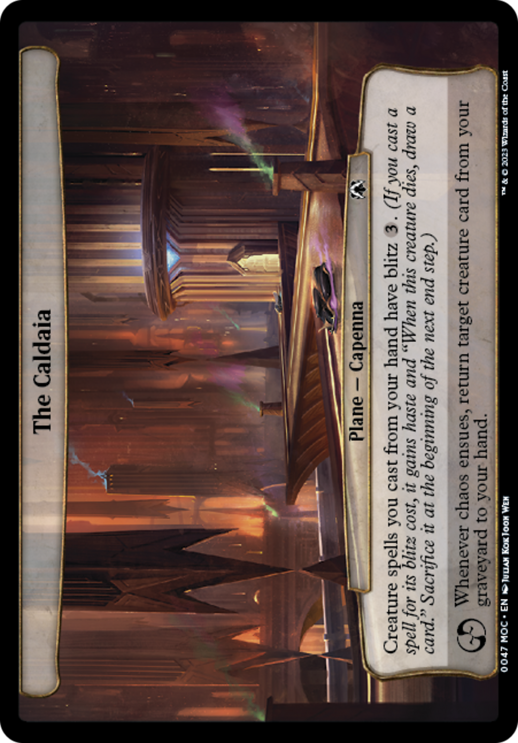 The Caldaia [March of the Machine Commander] MTG Single Magic: The Gathering | Red Claw Gaming