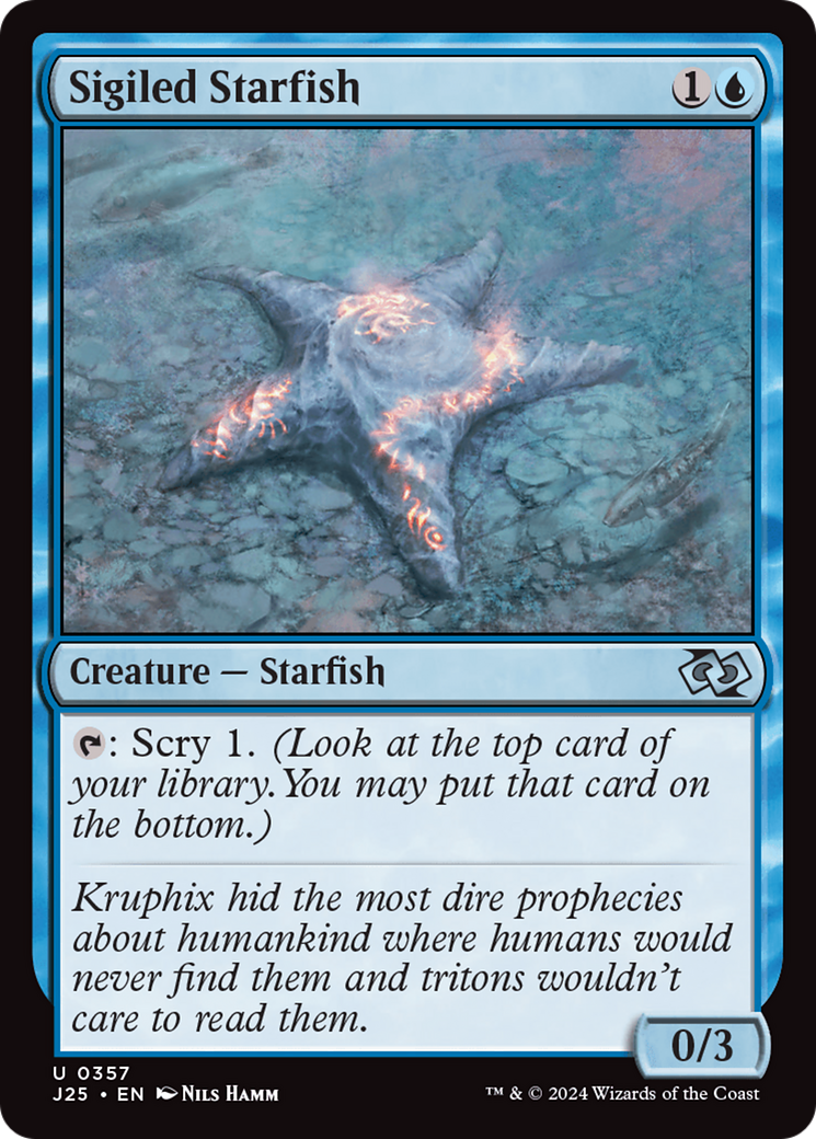 Sigiled Starfish [Foundations Jumpstart] MTG Single Magic: The Gathering | Red Claw Gaming